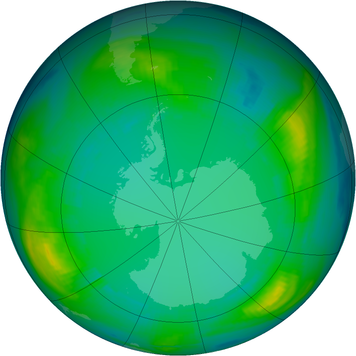 Ozone Map 1980-07-28